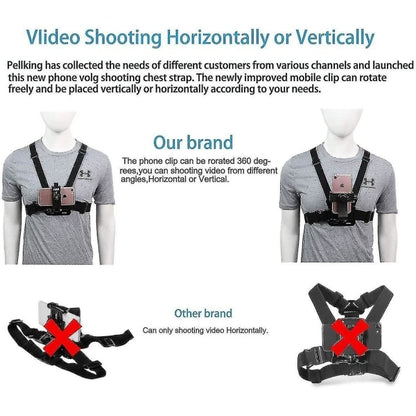 Universal Mobile Phone Clamp \u0026 Tripod Holder Compatible with GoPro Samsung iPhone Action Camera POV Mount