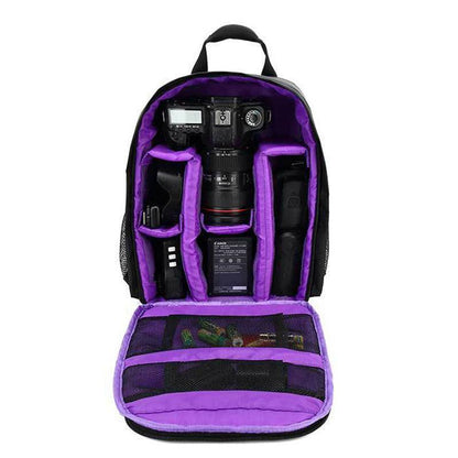 Waterproof DSLR Camera Backpack Multi Functional Rucksack for Canon Nikon Sony - Green